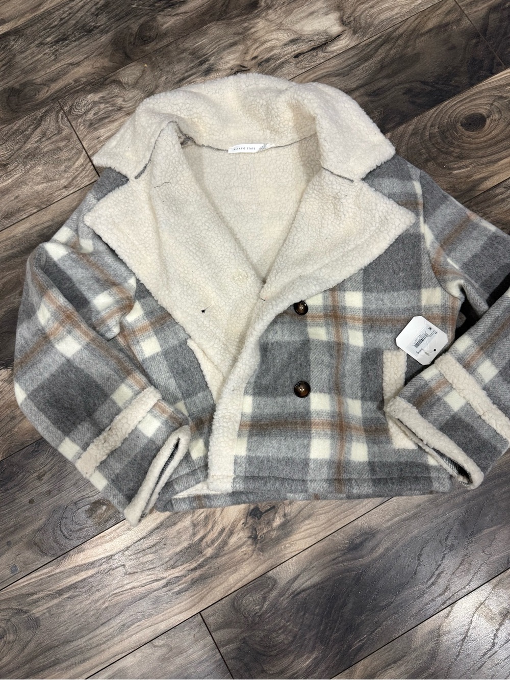 Altar'd State Tiffany Plaid Jacket Size Small NWT